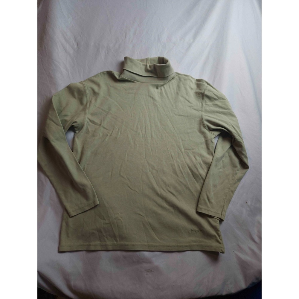 Vtg 90s Liz Claiborne Lizwear Top Womens M Green Earthy Normcore Cozy Layering